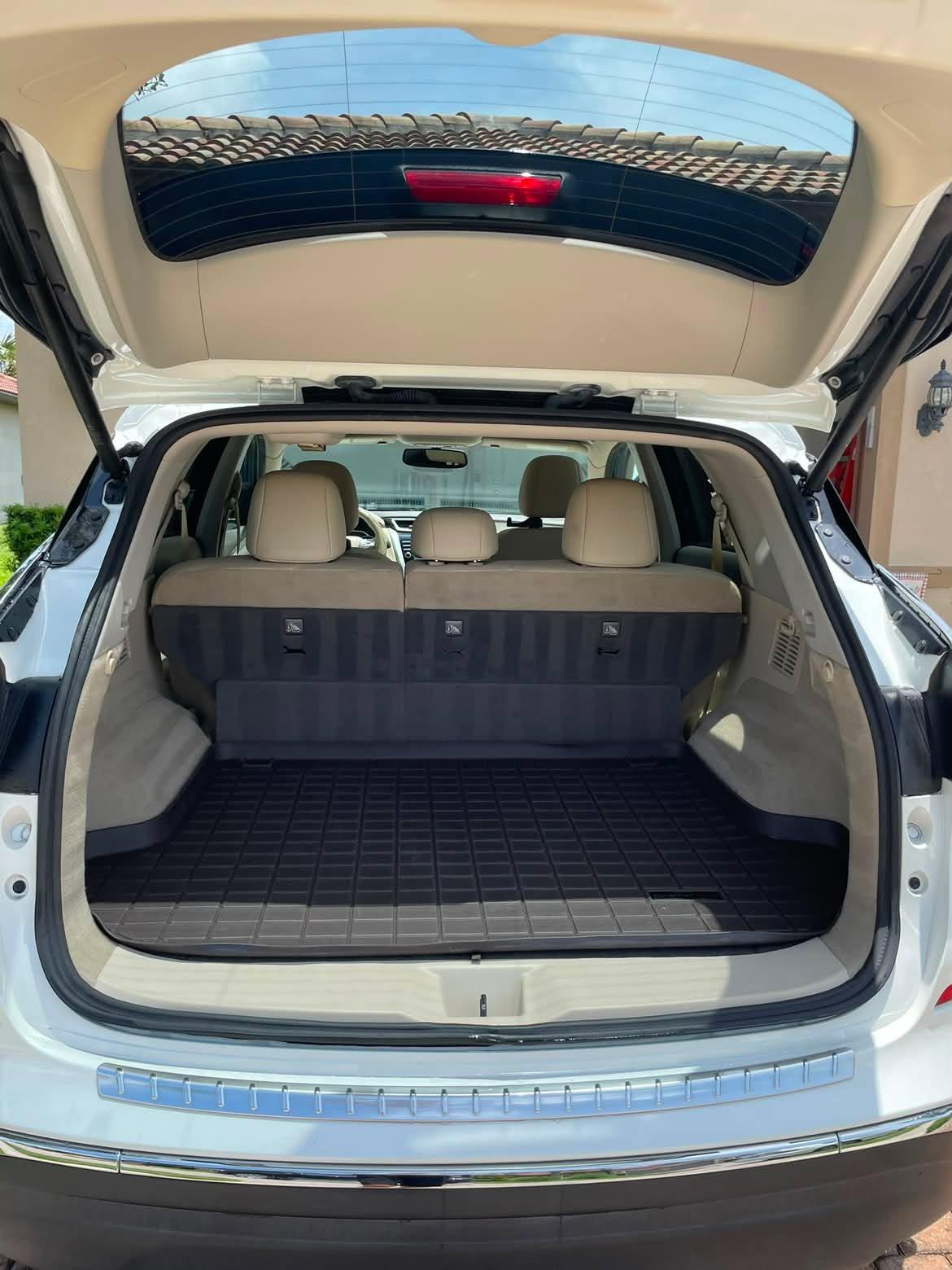 Cleaned SUV cargo area after interior detailing